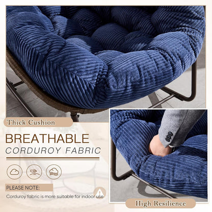 Ultimate Comfort: Sink Into Our Plush Rocking Papasan Chair
