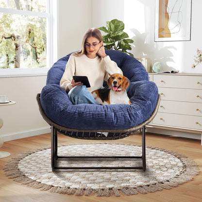 Ultimate Comfort: Sink Into Our Plush Rocking Papasan Chair