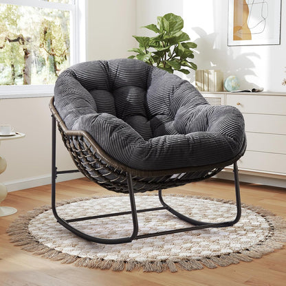 Ultimate Comfort: Sink Into Our Plush Rocking Papasan Chair