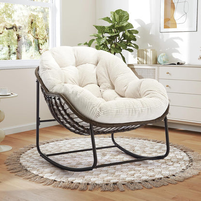 Ultimate Comfort: Sink Into Our Plush Rocking Papasan Chair