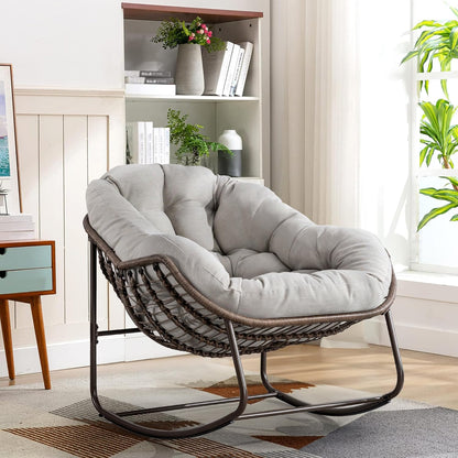 Ultimate Comfort: Sink Into Our Plush Rocking Papasan Chair