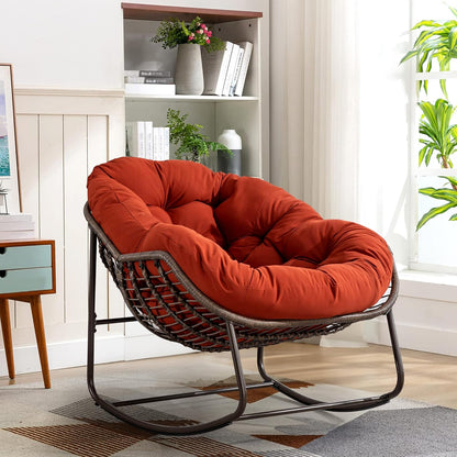 Ultimate Comfort: Sink Into Our Plush Rocking Papasan Chair