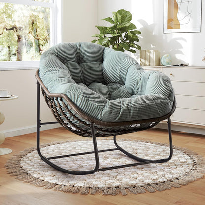 Ultimate Comfort: Sink Into Our Plush Rocking Papasan Chair