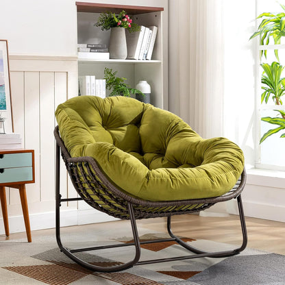 Ultimate Comfort: Sink Into Our Plush Rocking Papasan Chair