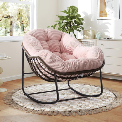Ultimate Comfort: Sink Into Our Plush Rocking Papasan Chair