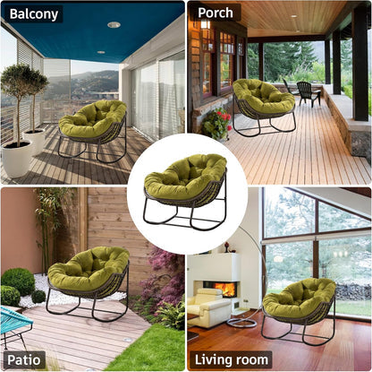 Ultimate Comfort: Sink Into Our Plush Rocking Papasan Chair